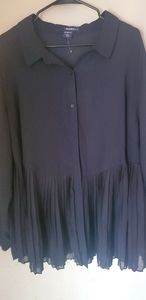 Black long sleeved blouse